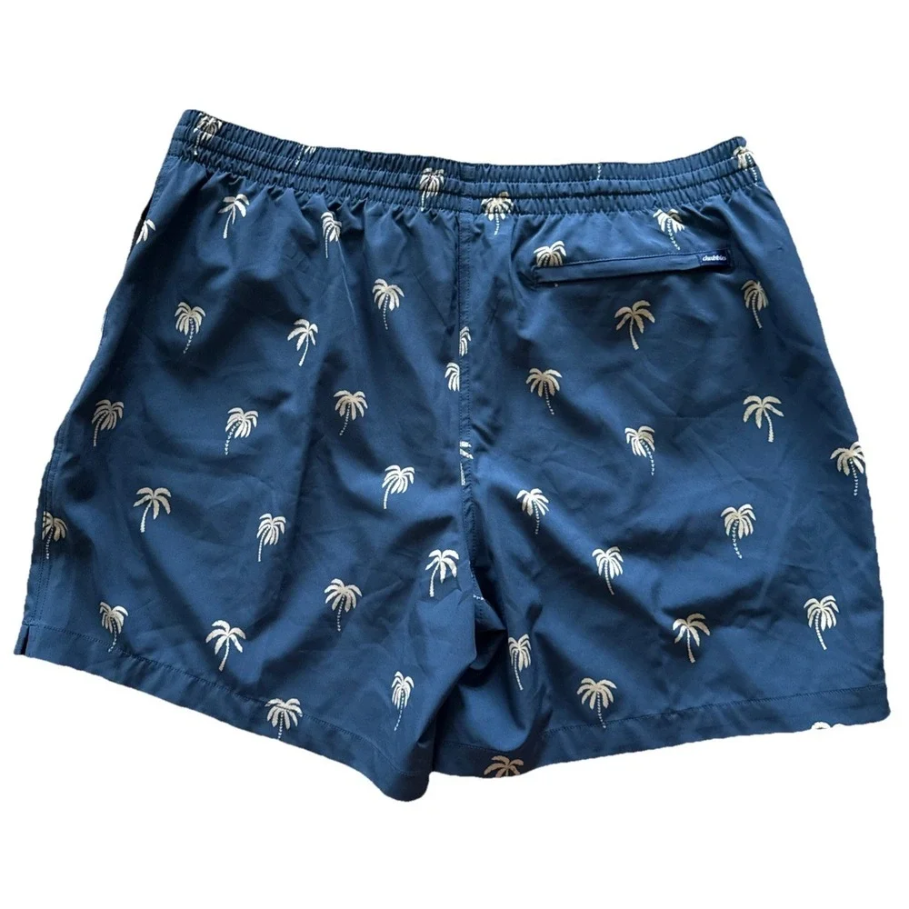 Chubbies The Midnight Swim Trunks Men's 2XL Blue‎ Palms Lined 5.5